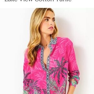 NWT Lilly Pulitzer Lake View Cotton Tunic
